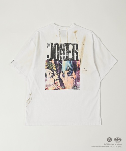 tシャツ 「ADAMPATEK/アダムパテック」「THE JOKER」 comic T/ジョーカーコラボコミックプリントT レディース メンズ
