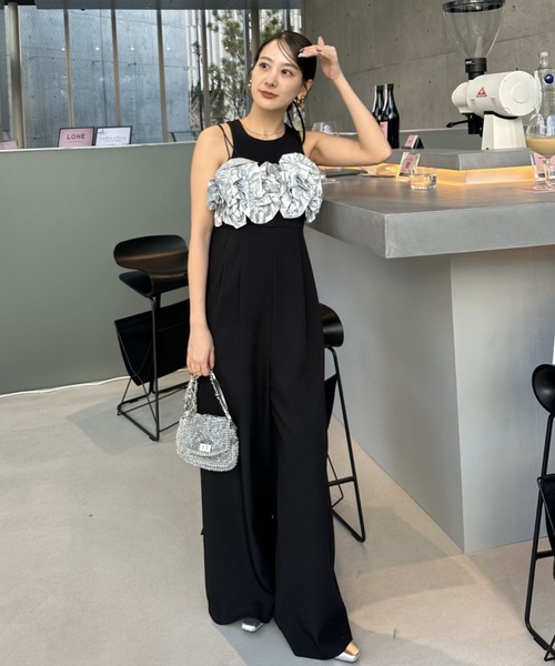 スーツ・フォーマル・ドレス ANDRESD ruffled bustier pants dress ruffled bustier pants dress | ANDRESD