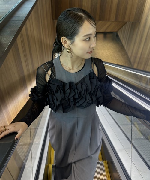 スーツ・フォーマル・ドレス ANDRESD ruffled bustier pants dress 楽天市場】【公式】 ANDRESD アンドレスド 【 ruffled bustier