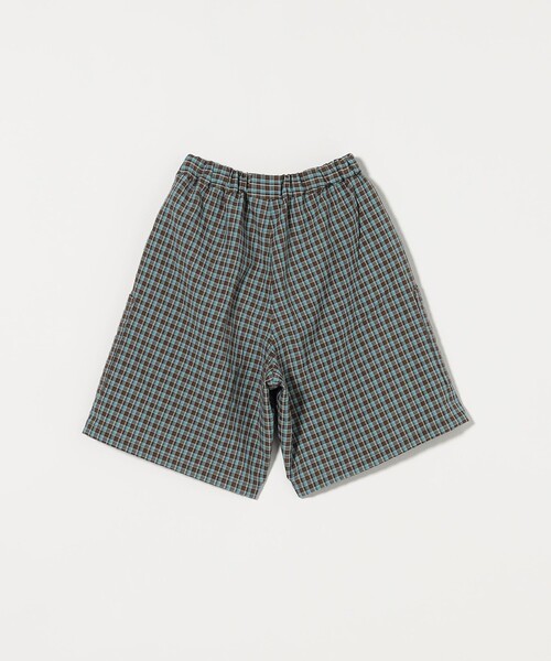 green label relaxing パンツ チェック ビッグポケット ショート