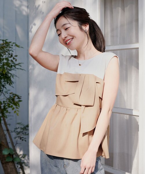 tシャツ ビスチェドッキングトップス レディース