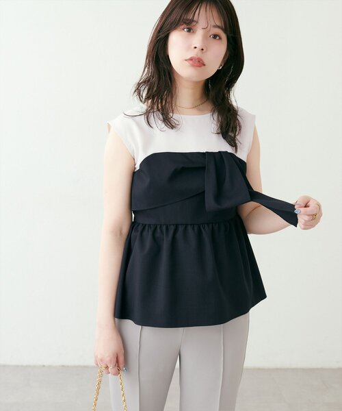 tシャツ 「WEB限定」ビスチェドッキングトップス レディース DouDou tシャツ 「WEB限定」ビスチェドッキングトップス