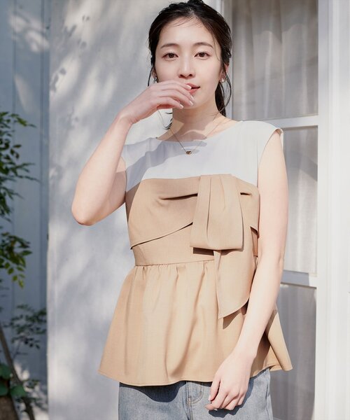 natural couture tシャツ ビスチェドッキングトップス