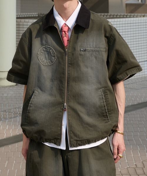 PERUSHU フィッシングジャケット オリーブグリーン PERUSHU フィッシングジャケット オリーブグリーン