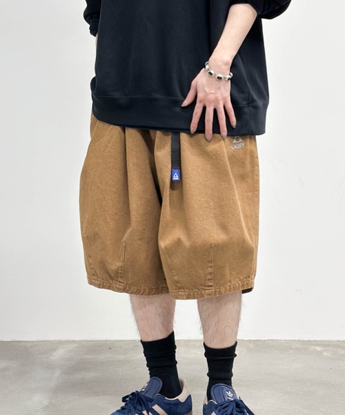 90s Y's for men 3タック ワイド ハーフパンツ GERRY ジーンズ タックワイドハーフパンツ/ショートパンツ