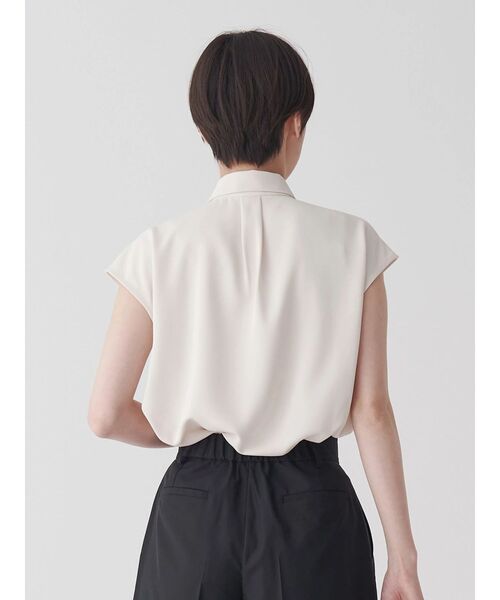 ブラウス シャツ サテンボウタイフレンチブラウス レディース TONAL ブラウス シャツ サテンボウタイフレンチブラウス