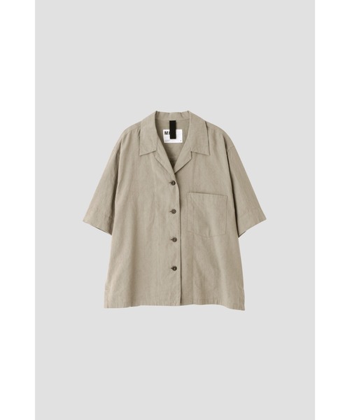 ブラウス シャツ FADED LINEN COTTON PLAINWEAVE レディース MHL. ブラウス シャツ FADED LINEN COTTON PLAINWEAVE