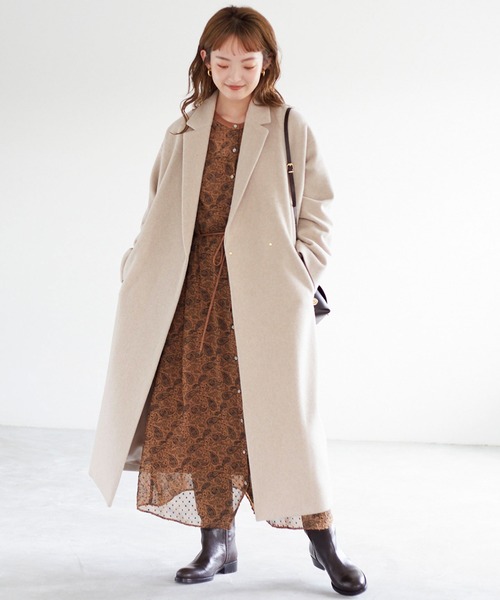 SLOBE IENA（スローブイエナ） チェスターコート 34 ネイビー