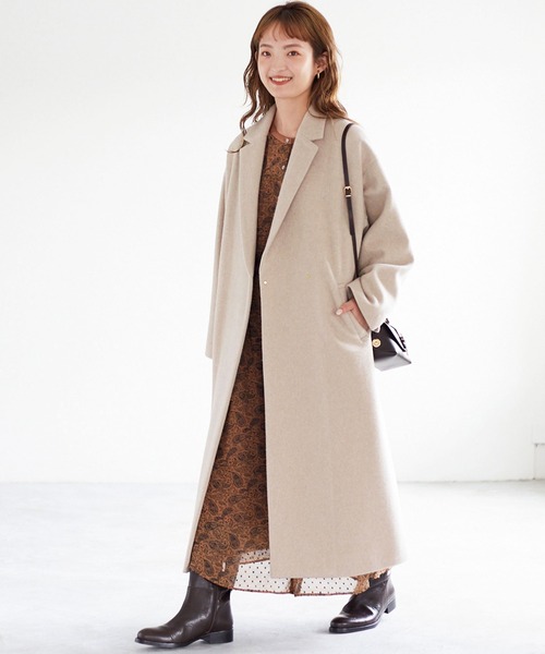 SLOBE IENA（スローブイエナ） チェスターコート 34 ネイビー