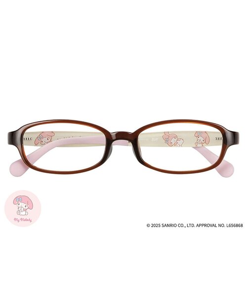 Zoff サンリオマイメロメガネ（度入り） Zoff（ゾフ） 伊達メガネ メガネ 眼鏡 「マイメロディ モデル