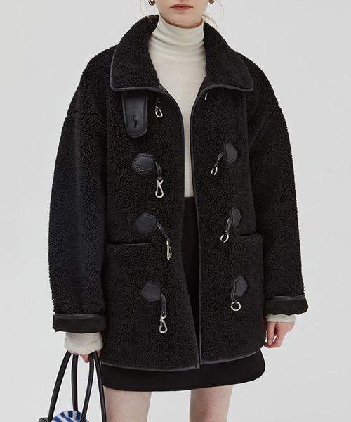 最終値下げ fano studios ファーダッフルコート Fano Studios」 ダッフルコート L ブラック レディース : ZOZOTOWN