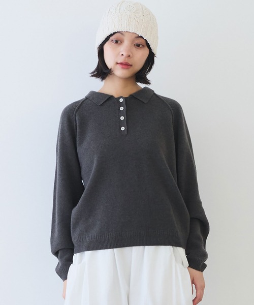 ビュルデサボン bull de savonネックボタンウールニット ビュルデサボン bull de savonネックボタンウールニット - メルカリ