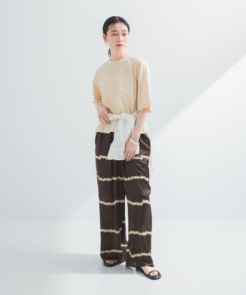 URBAN RESEARCH パンツ 「2サイズ展開」シルクミックスボーダー
