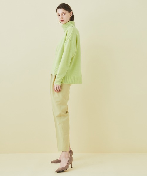 「STUDIOUS」 タートルネックニット FREE イエロー レディース_画像7