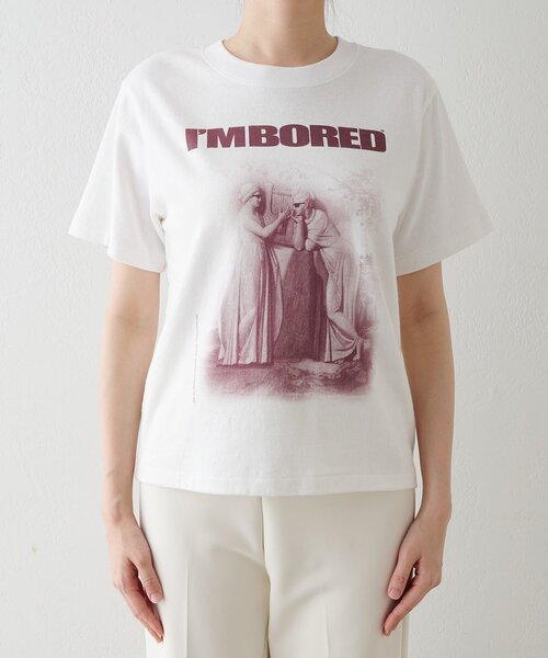 Whim Gazette Gemni プリントカットソー Whim Gazette tシャツ 「GEMINI」プリントTEE レディース
