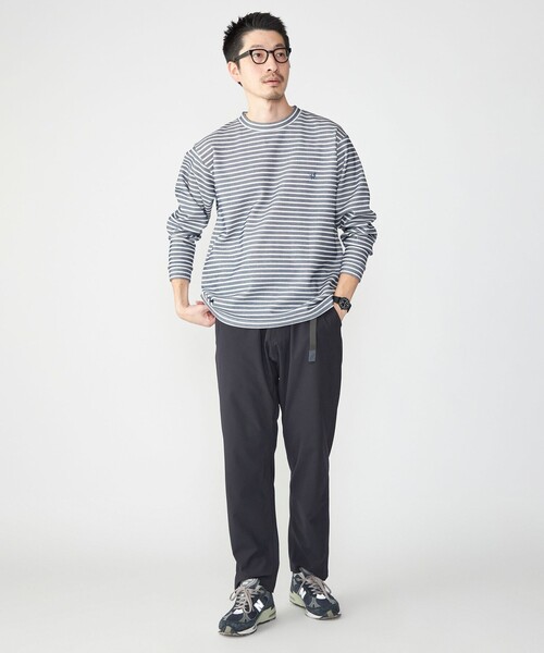 「SHIPS」 長袖Tシャツ MEDIUM ホワイト メンズ