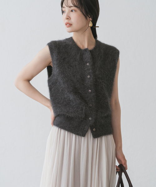 F921 美品 M セオリー 24AW カシミヤ混 フード ベスト レディース F921 美品 M セオリー 24AW カシミヤ混 フード ベスト