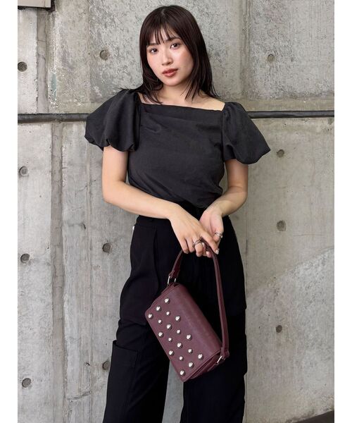 MURUA▷新品未使用 MURUA ハンドバッグ スタッズワンハンドルバッグ : ZOZOTOWN