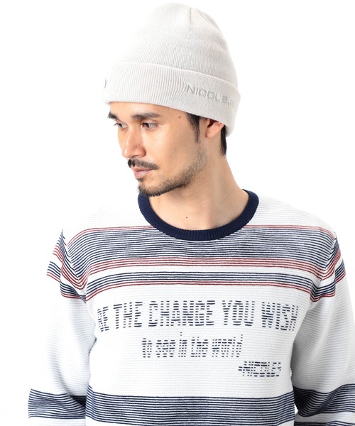 にこ NICOLE CLUB FOR MEN（ニコルクラブフォーメン） ニット帽 ニット