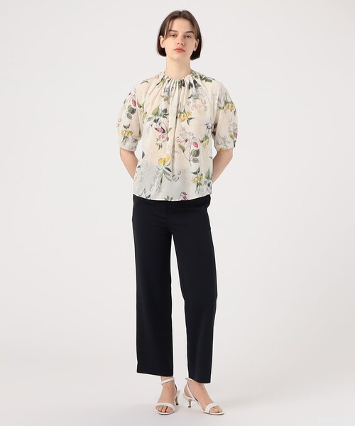 TOMORROW LAND collection ブラウス36 セール】 コットンタイプライター バックタックブラウス