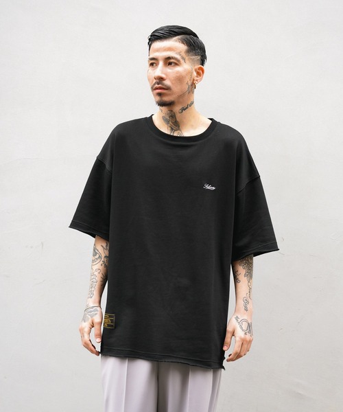 「Subciety」 スウェットカットソー X-LARGE カーキ メンズ_画像7