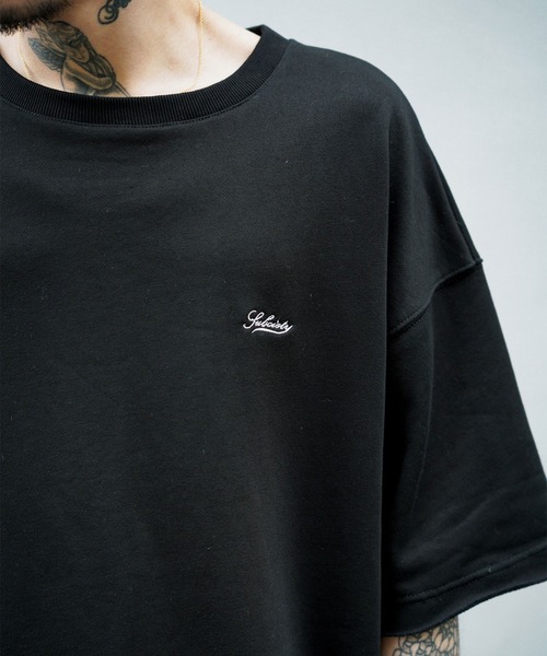 「Subciety」 スウェットカットソー X-LARGE カーキ メンズ_画像9