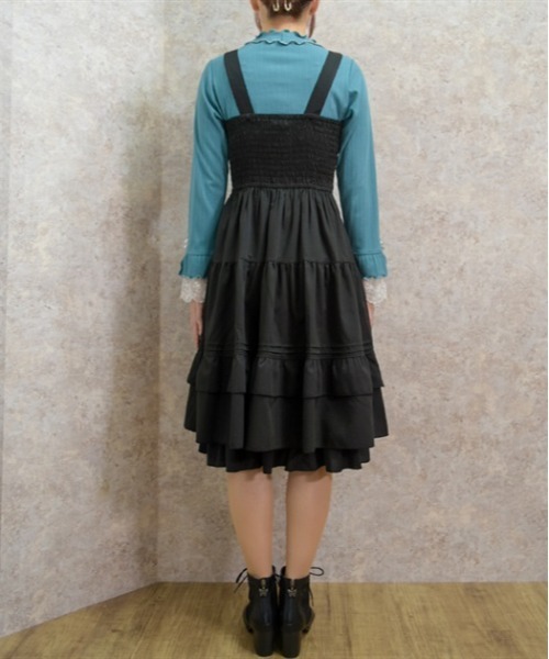 axes femme 「axes femme」 サロペットスカート FREE ブラック