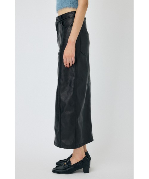 MOUSSY（マウジー） スカート FAUX LEATHER NARROW スカート