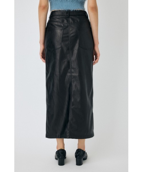 MOUSSY（マウジー） スカート 「25年AW新作」FAUX LEATHER NARROW
