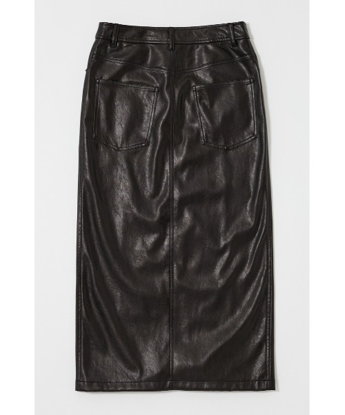 MOUSSY（マウジー） スカート FAUX LEATHER NARROW スカート
