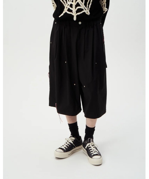パンツ DISCOVERED SUMMER WOOL LOOPING WIDE SHORTS メンズ_1