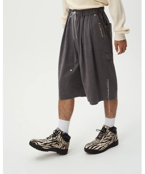 パンツ DISCOVERED SUMMER WOOL LOOPING WIDE SHORTS メンズ_12