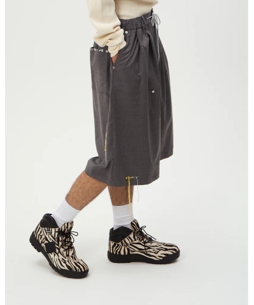 パンツ DISCOVERED SUMMER WOOL LOOPING WIDE SHORTS メンズ_13