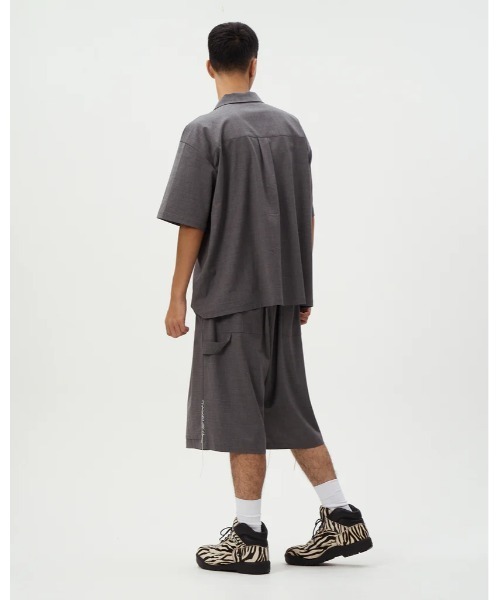 パンツ DISCOVERED SUMMER WOOL LOOPING WIDE SHORTS メンズ_16