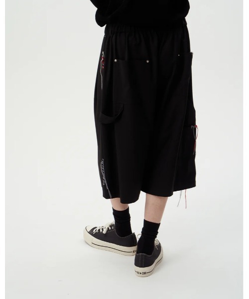 パンツ DISCOVERED SUMMER WOOL LOOPING WIDE SHORTS メンズ_5