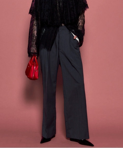 MAISON SPECIAL（メゾンスペシャル） スラックス パンツ Center Crease