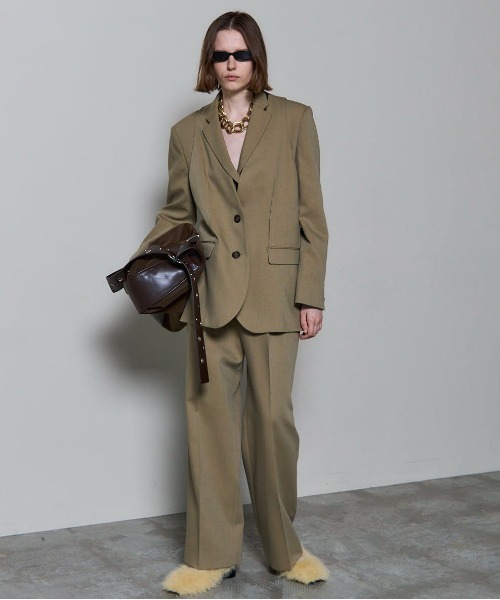 MAISON SPECIAL（メゾンスペシャル） スラックス パンツ Center Crease