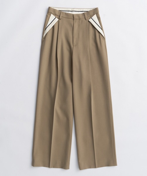 MAISON SPECIAL ストレートパンツ　スラックス MAISON SPECIAL（メゾンスペシャル） スラックス パンツ Center Crease