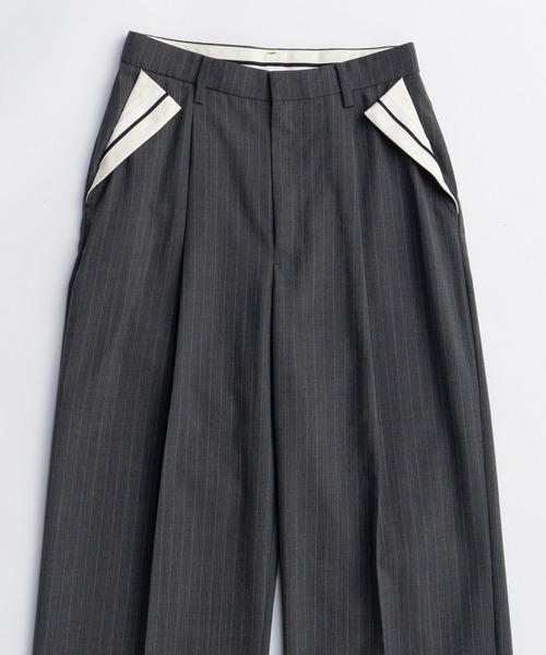 MAISON SPECIAL（メゾンスペシャル） スラックス パンツ Center Crease