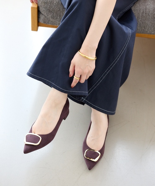 LE TALON パンプス 「追加」3cmポインテッドニュアンスバックル