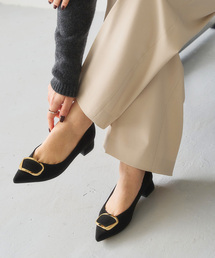 LE TALON パンプス 3cmポインテッドニュアンスバックルパンプス LE TALON（ル タロン） パンプス 「追加」3cmポインテッドニュアンス