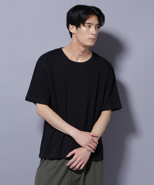 tシャツ NORMANBROS/NORMANBROS別注 テレコUネックTシャツ 半袖 メンズ