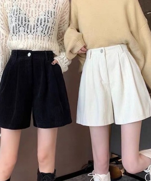 cammie パンツ タックフレアショートパンツ レディース : ZOZOTOWN