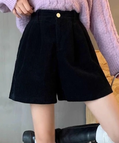 cammie パンツ タックフレアショートパンツ レディース : ZOZOTOWN