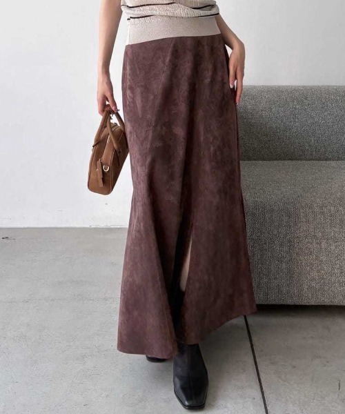 FRAY I.D（フレイ・アイディー） スカート スエードナロースカート