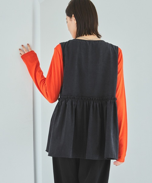 LAKOLE（ラコレ） ベスト ジレ フィブリルZIPベスト / 591247