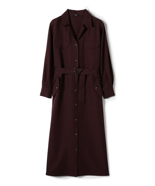 シップス カラーズ（SHIPS Colors）/SHIPS Colors:〈手洗い可能〉開襟 ベルテッド シャツ ワンピース◇ SHIPS Colors（シップスカラーズ） シャツワンピース SHIPS Colors