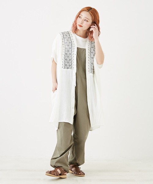 「CUBE SUGAR」 半袖ブラウス M ブラック レディース_画像2