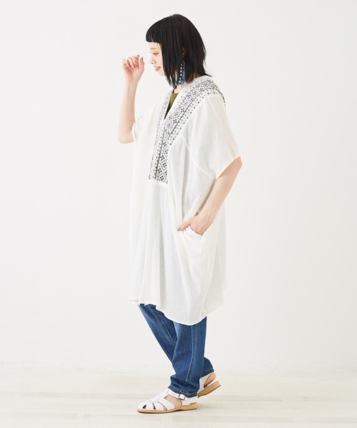 「CUBE SUGAR」 半袖ブラウス M ブラック レディース_画像4