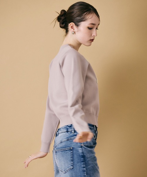 Audie a Muses（オーディア ミューズ） カーディガン 立体フラワー